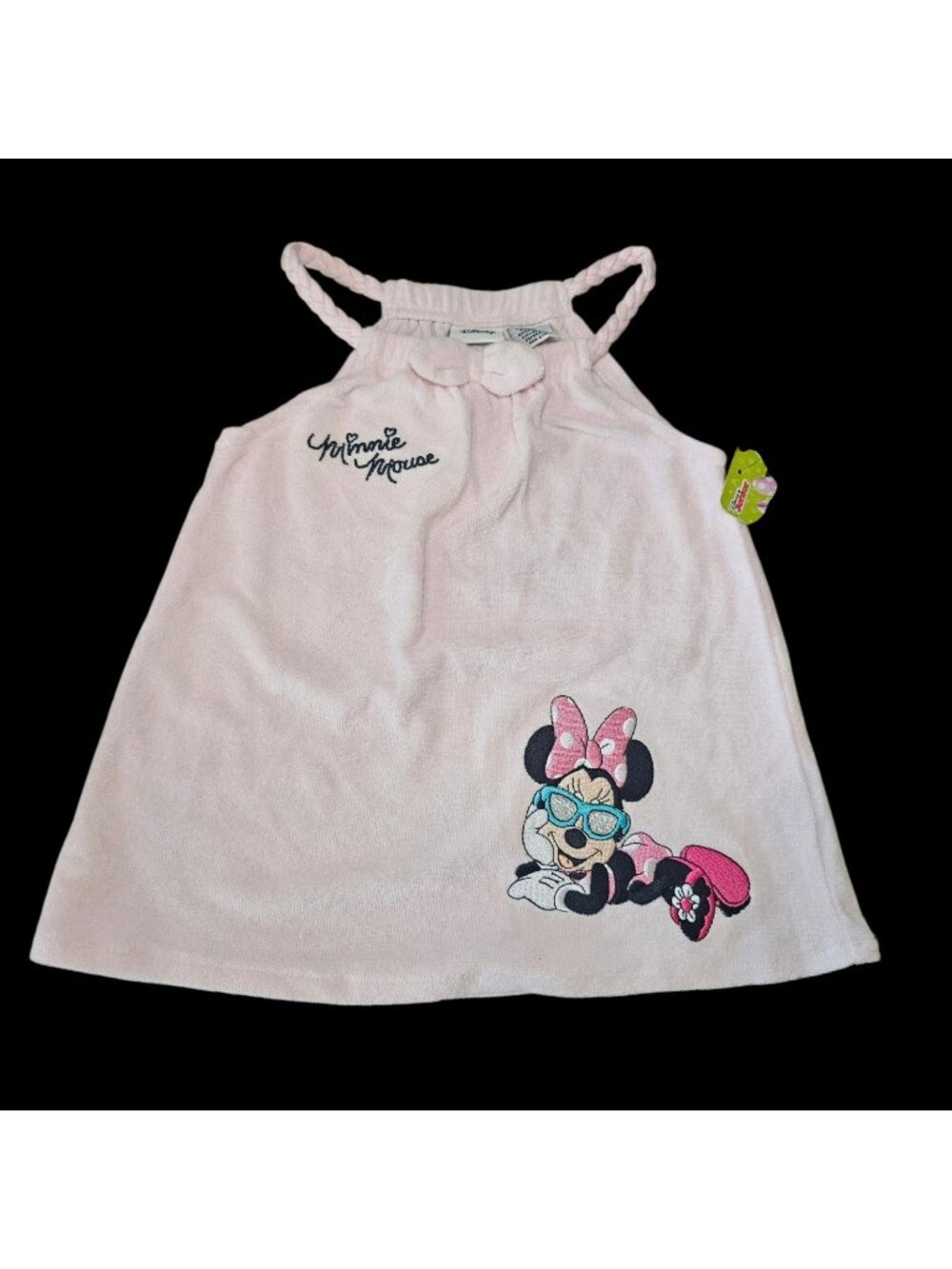 Y2K MINNIE MOUSE DISNEY Girls Dress Sz 12 Months Swim Coverup Terrycloth